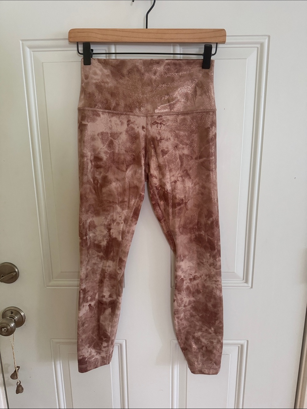 Lululemon High-Waist Tie-Dye Leggings - Dusty Rose
